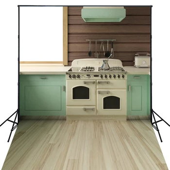 

4X6ft Art Fabric Kitchen Theme Photo Backdrop For Kids Photo Shoots D7555