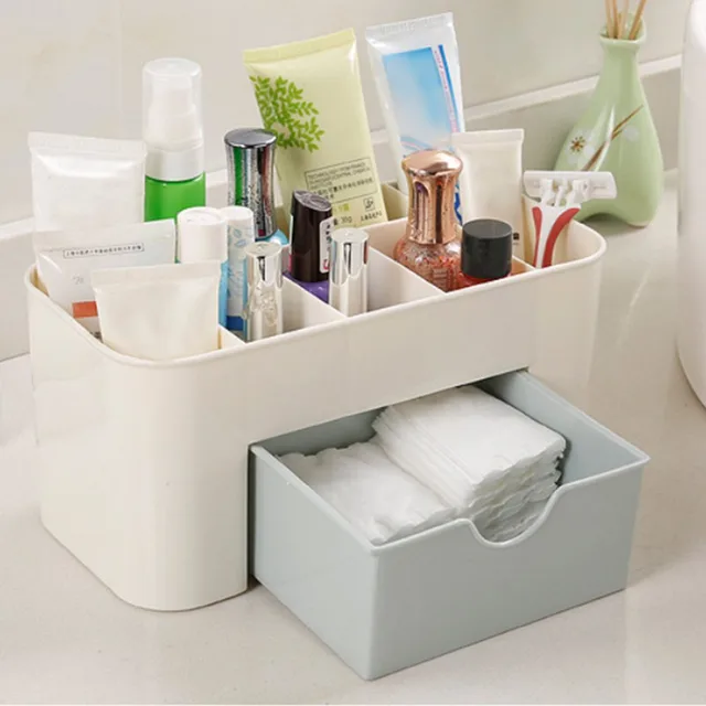 Desktop Makeup Organizer Plastic Storage Box Cosmetic Organizer