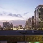 USA  Arizona  Phoenix  Skyline at dusk Poster Print (36 x 12)