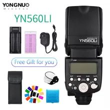 Yongnuo YN560Li 2,4G радио мигание расстояние до 100 метров Универсальный Топ Горячий башмак вспышка для Canon Nikon Olympus литиевая вспышка