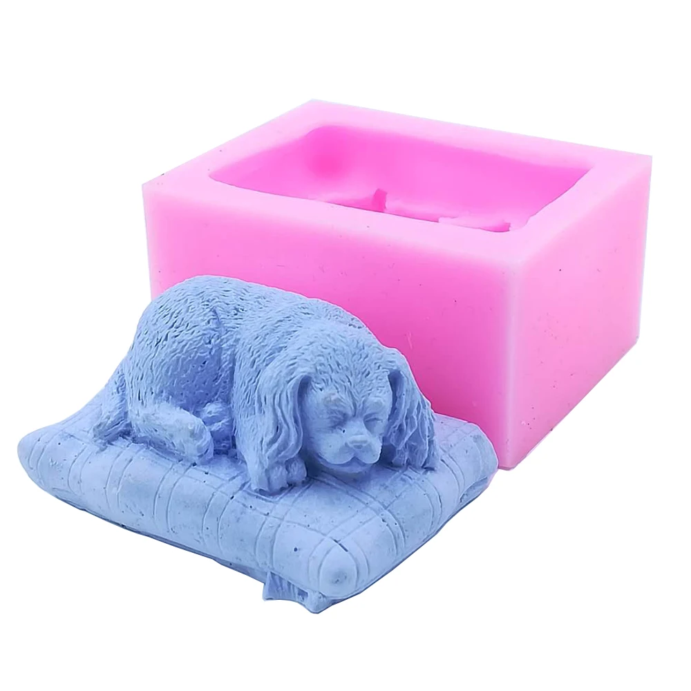 3D Собака самодельная форма для мыла изготовления мыла|mold for|diy soap moldsilicone mold |