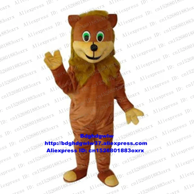 Brown Female Lion Lioness Mascot Costume Adult Cartoon Character Outfit Suit Theatrical Performance Social zx1306 | Тематическая