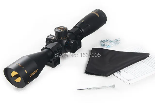 Cheap 3-12X44SP Mil-dot Scope G&B Illuminated Rifle Scope for Hunting Airsoft Painball HT6-0043