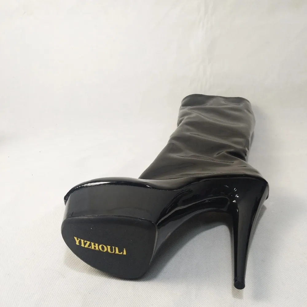 Female spring and summer fashion 15cm boots, sexy model stage banquet use high heels and knee boots