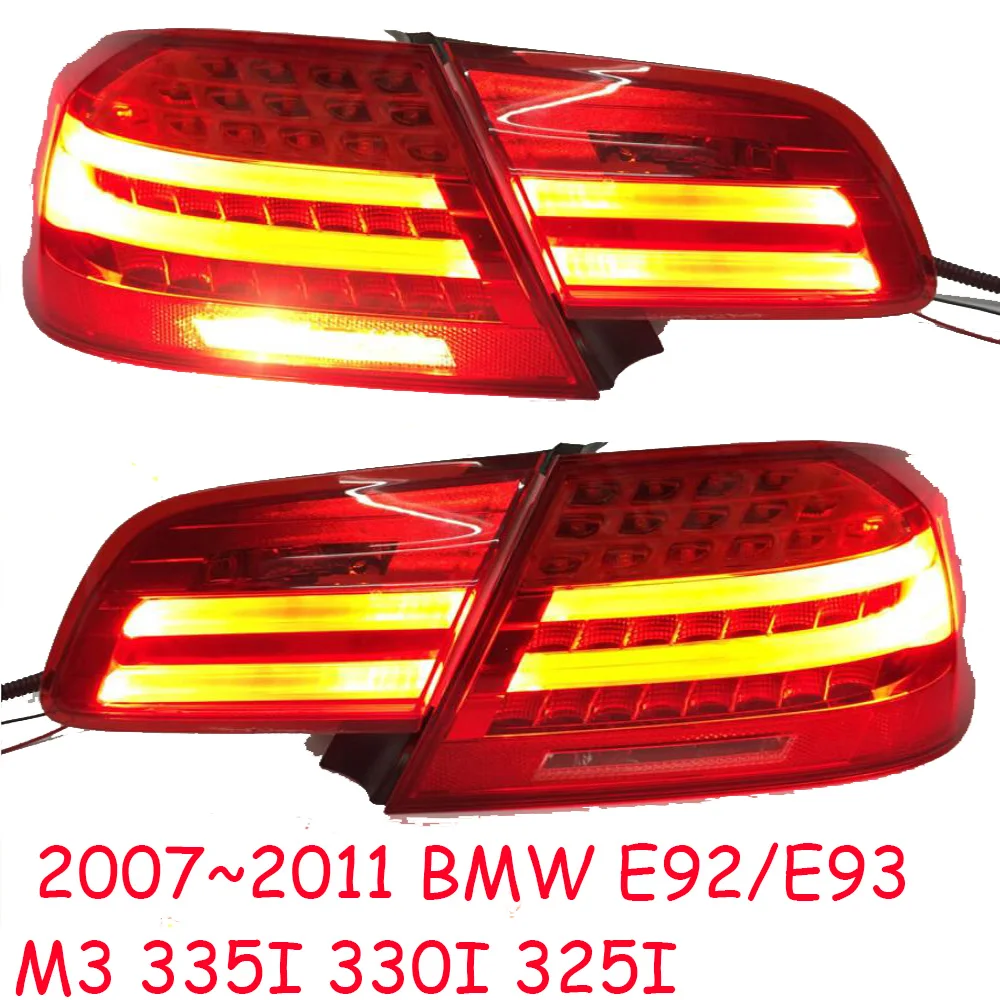 Видео шоу один набор 4 шт. автомобильный Стайлинг для BMW E92 задний светильник s 2007~ 2011 для E92 светодиодный задний фонарь+ сигнал поворота+ тормоз+ задний светодиодный светильник