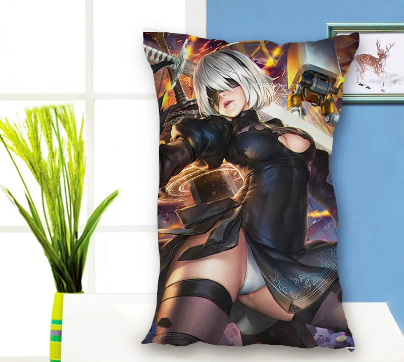 Японского аниме НИР автоматов PillowCover Прямоугольник Наволочка Рождественская наволочка для подушки Подушка «Dakimakura» крышка фанаты косплея подарок