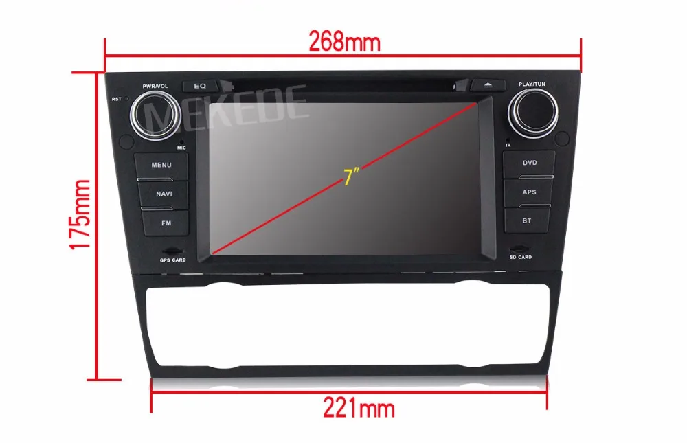 Cheap Wholesale!Android 7.1 Quad core Car DVD player for BMW/3 Series E90/E91/E92/E93 support Steering wheel controls 4G wifi BT MIC 15