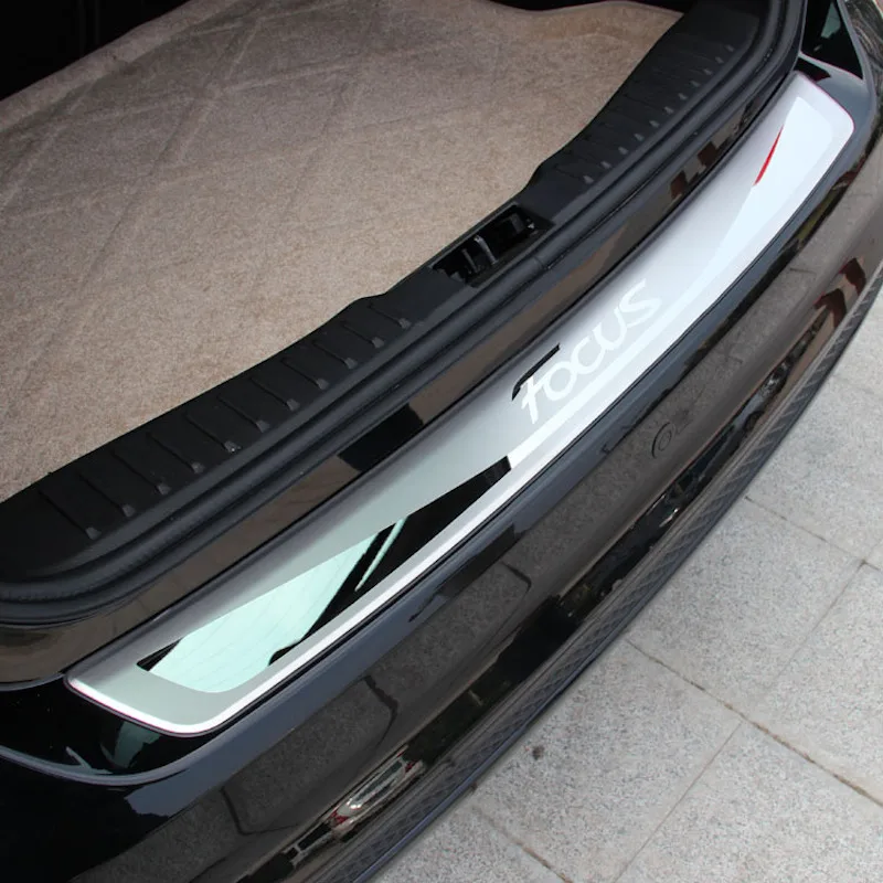Для 2012 Ford Focus MK3 3 хэтчбек/седан задний для багажника, бампера накладка покрышка ручка задней двери порог автомобиля из нержавеющей стали, аксессуары