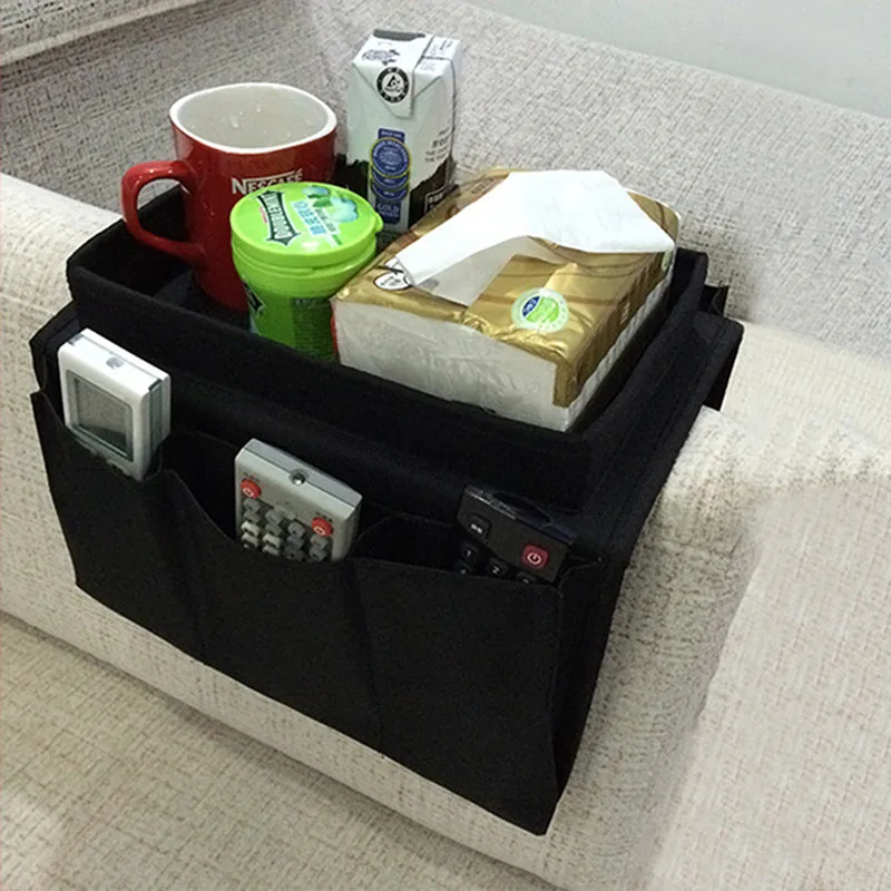  Sofa Couch Remote Control Holder Pocket Sofa Couch Arm Rest Organizer Sofa Storage bag Use for Game