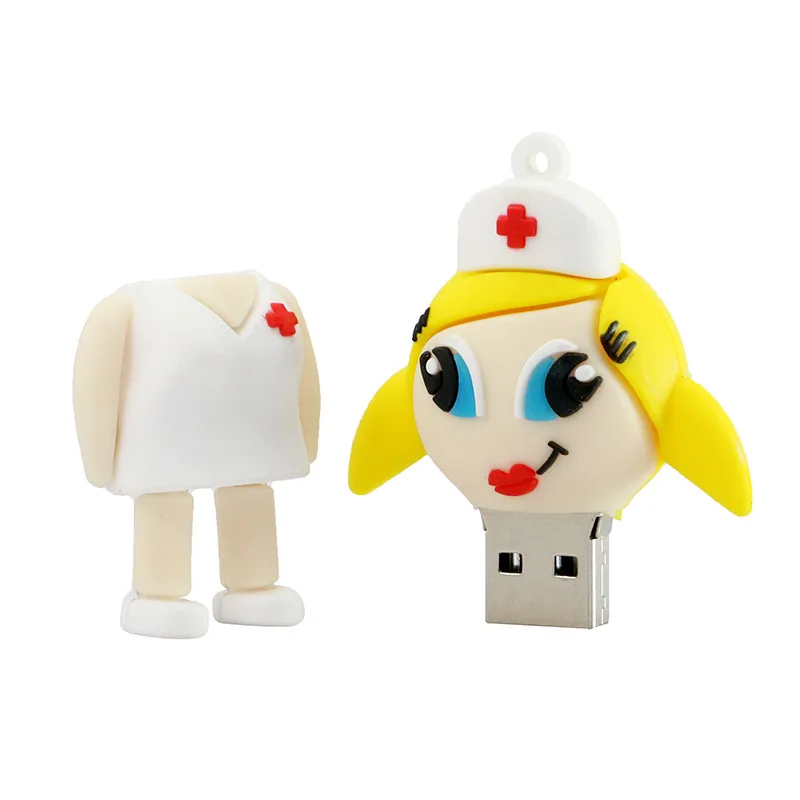 Quarantine Doctor Nurse Pendrive USB 2.0 Flash Memory Pen Drive Stick 4GB 8GB 16GB 32GB 64GB 128GB Dentist Drives|usb flash drive 512mb|usb stick