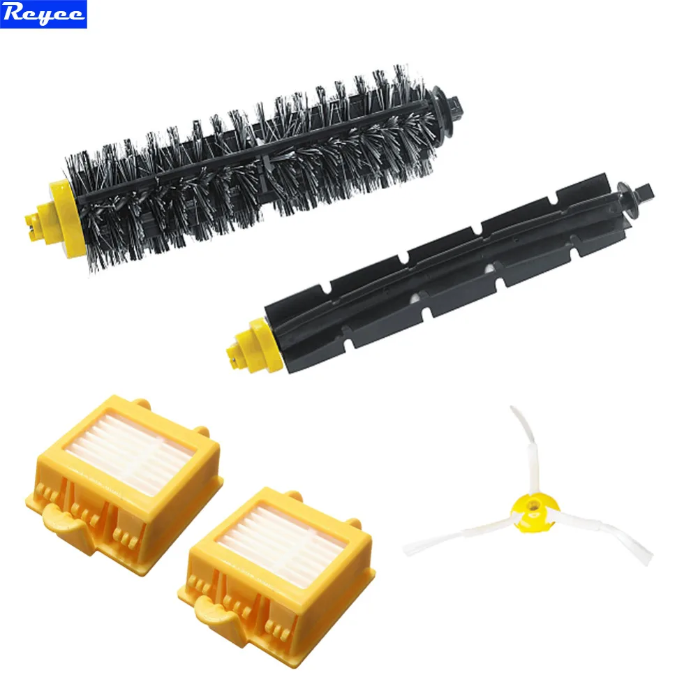 

Flexible Beater Brush 3 Arms New Replacement Brush Filter Mini Kit Bristle Brush for iRobot Roomba 700 Series 760 770 780