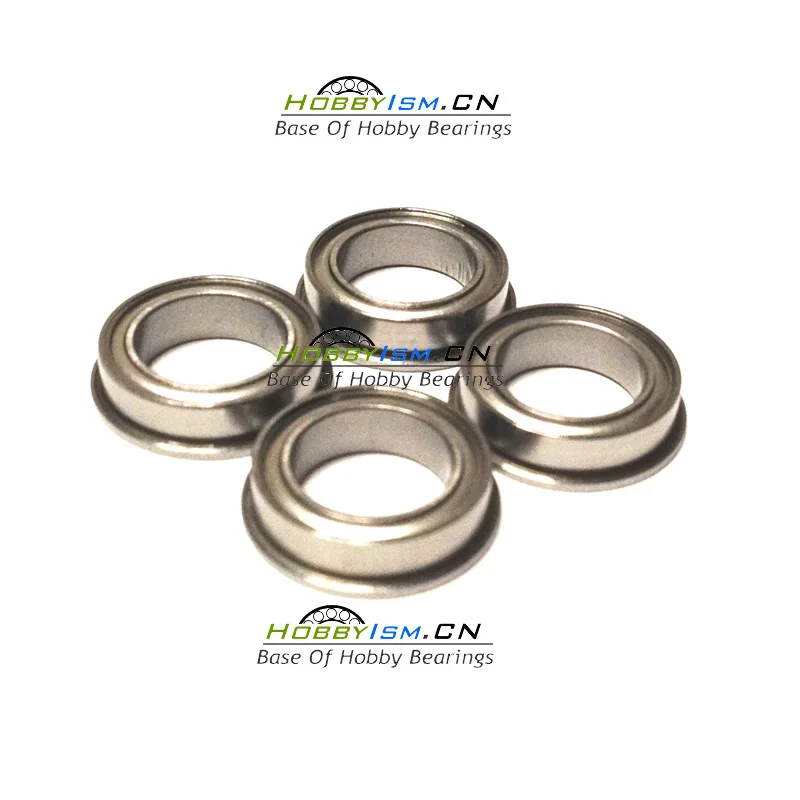 

4PCS Flanged 1/4"X3/8"X1/8" Metal Shields Flange Bearings ABEC-3 FR168 ZZ