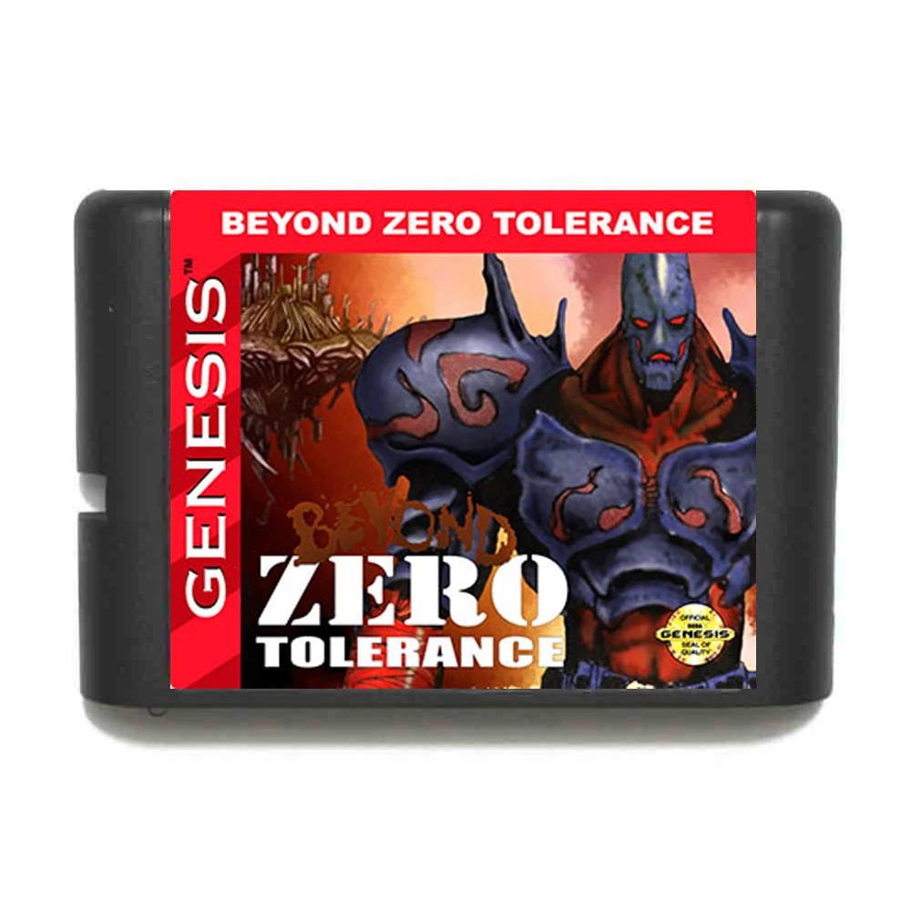 

Beyond Zero Tolerance 16 bit MD Game Card For Sega Mega Drive For Genesis