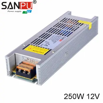 

LED Power Supply 12V 250W LED Driver Power Adapter Switching AC 220V to DC 12V Lighting Transformers Slim NL Model for LED Strip