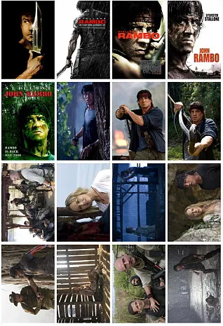 

16pcs/set Rambo Movie Postcard