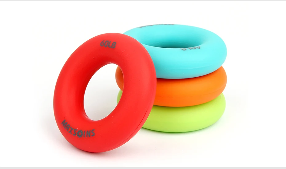 Silica Gel Portable Hand Grip Gripping Ring Carpal Expander Finger Trainer Grip Strength Rehabilitation Pow Stress Ring Ball