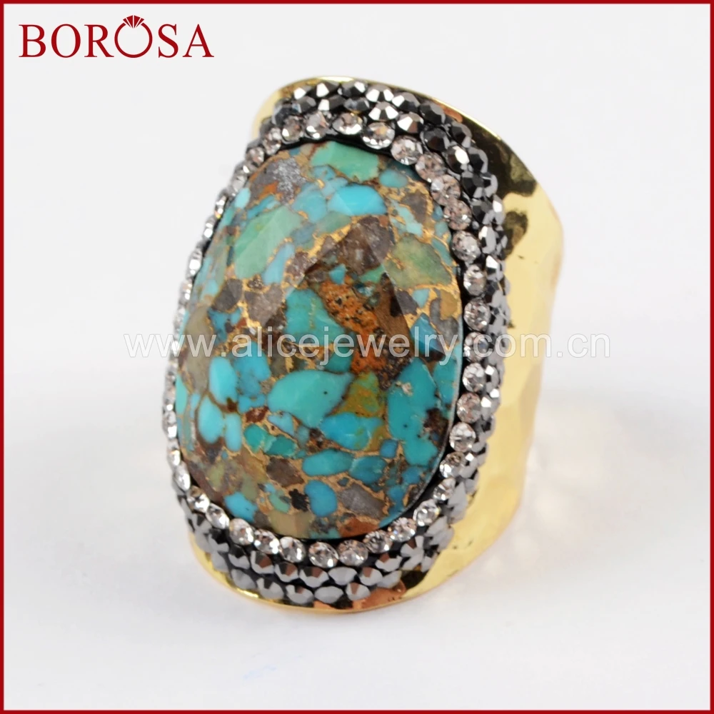 Кольца BOROSA из драгоценных камней 5/10 шт.|Кольца| |