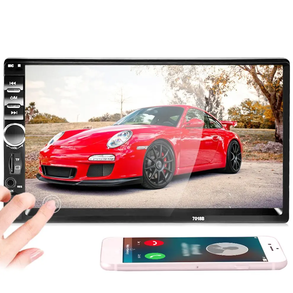 

7018B Universal Design FM Player Stereo Radio Car 7 Inch HD MP5 Touch Screen + Free Rear Camera Car Stereo Video MP5 Player