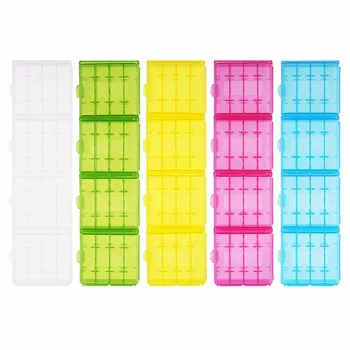 

Powerlion 20pcs Hard Plastic Battery Case Holder Storage Box for AA AAA Rechargeable Battery