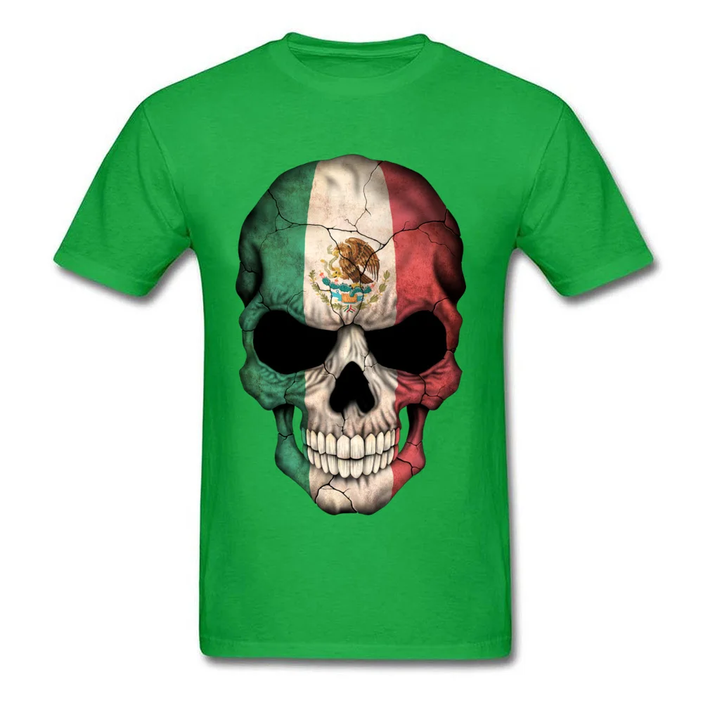 Mexican Flag Skull_green