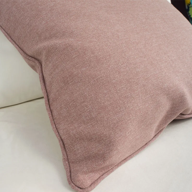 Дизайн; чехол для подушки в скандинавском стиле, однотонный чехол для подушки, чехол для дивана, стула, домашний декор, без набивки - Цвет: Pink