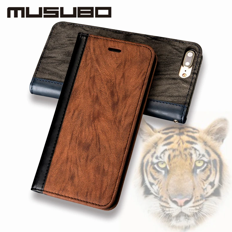 

Musubo Luxury Case For 6 6S iphone 7 Plus 8 plus Card Holder Flip Wallet Leather Cases Cover for Samsung Galaxy S8 Plus Capa S8P