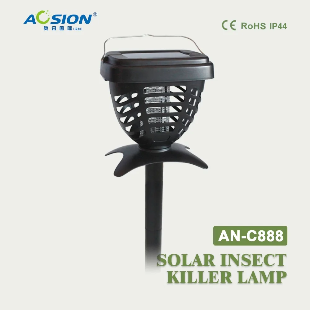 

Aosion Outdoor/indoor Garden Solar anti mosquito insect fly killer lamp trap with LED night light