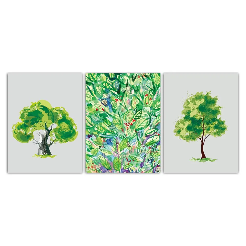 Canvas-Wall-Art-Decoration-Home-Living-Room-Or-Office-A4-Modern-Prints-Green-Tree-Leaves-Fashion (1)