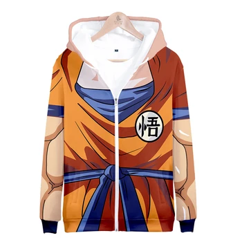 

Dragon Ball Z Son Goku 3D Printed Hoodies Men Boys Kids Cosplay Zip Up Hoodie Sweatshirt Streetwear Jacket Coat Brand clothing
