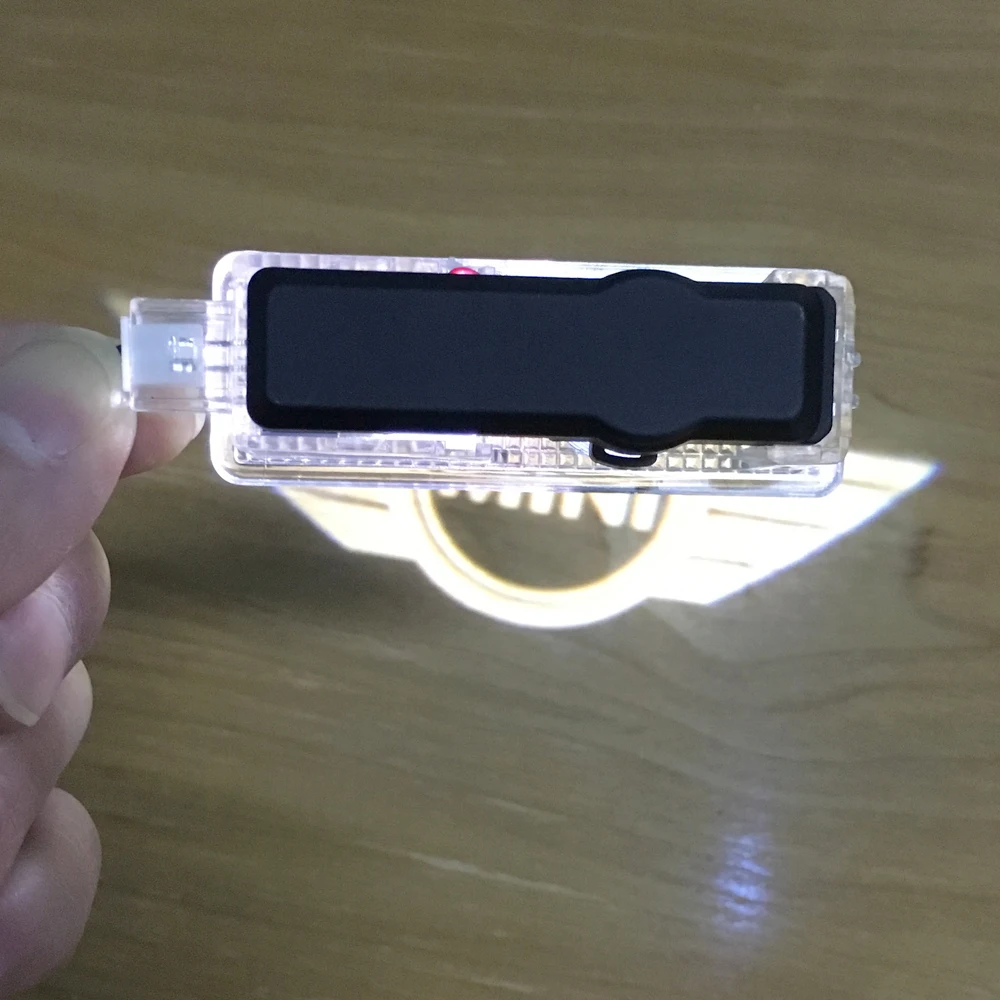

2PCS No Ring LED Shadow Light Car Door Light Door Courtesy Light For BMW Mini Cooper R53 R55 R56 R57 R58 R59 R50 R60 Car-styling