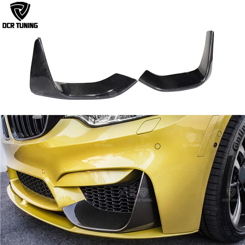 

Car Styling Carbon Fiber M - Performance Front Bumper Lip Splitter For BMW F80 M3 F82 F83 M4 2014 2015 2016 - UP