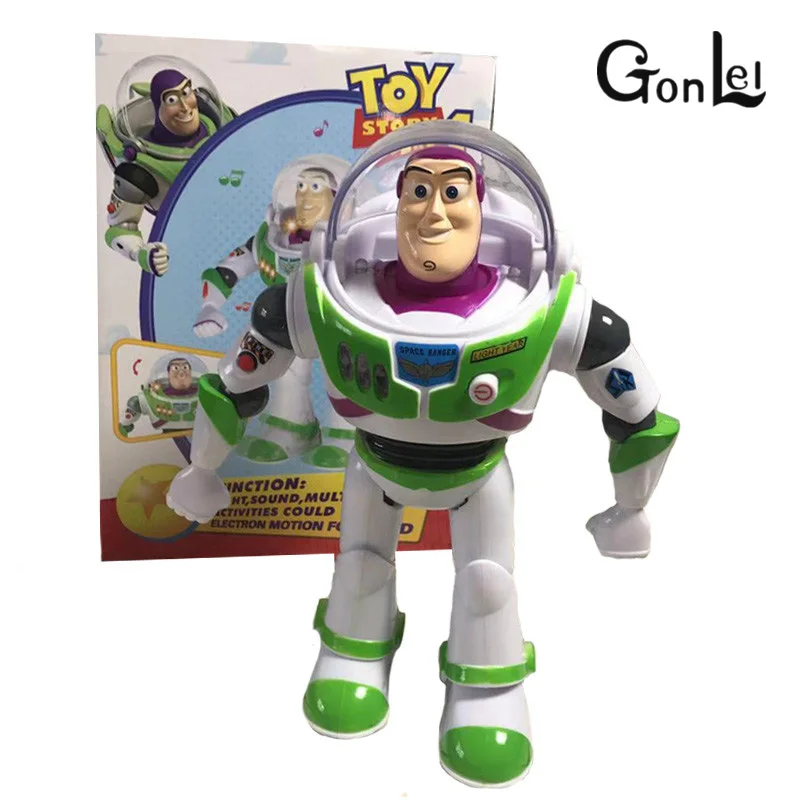 

28cm Movie Action Toy story Figures Doll Fun Multilingual Vocal Glowing Buzz Lightyear Toy Doll