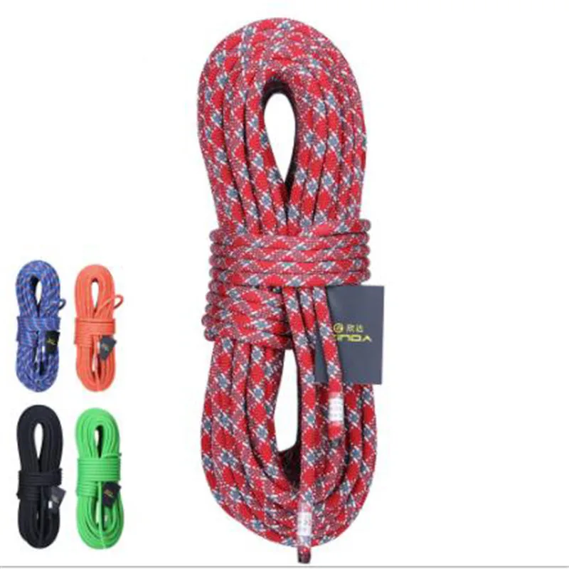 8 Meters Diameter 10mm 24KN Climbing Rope Camping Hiking Parachute Rope