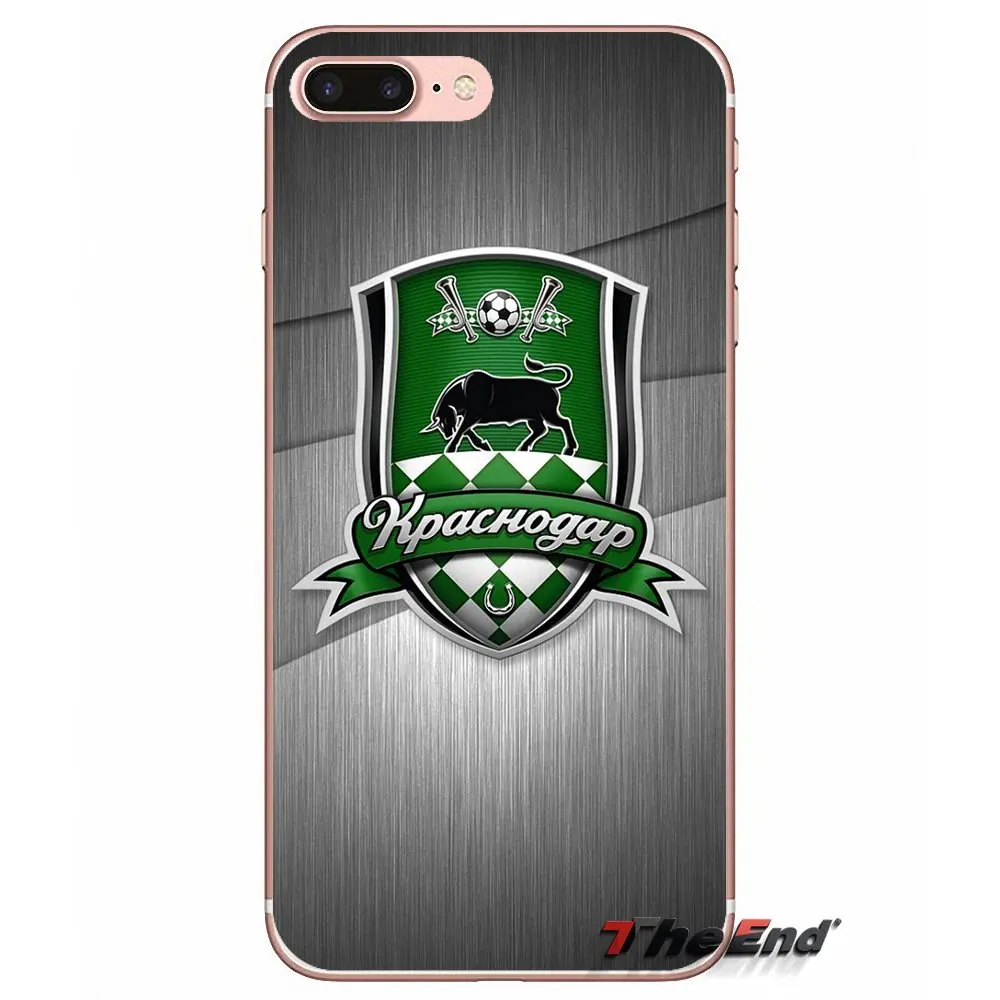 Чехол для Apple iPhone X 4 4S 5 5S SE 5C 6 6S 7 8 Plus 6Plus 7plus 8plus Fundas чехол с логотипом футбольного клуба FC Krasnodar Byki - Цвет: images 2