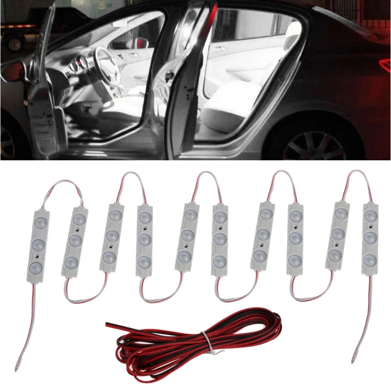 

DC 12V 5630 LED Waterproof Car Truck Auto Interior Dome White Light Lamp Kit