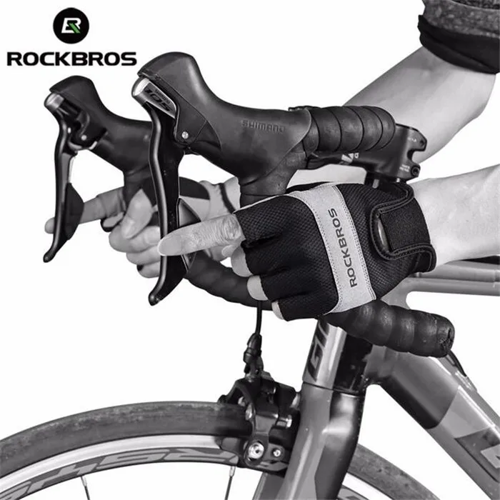 ROCKBROS Men Women Cycling Gloves Half Finger Bike Gloves Breathable Mountain Bicycle Gloves Men Sports Cycling Clothings ROCKBROS Men Women Cycling Gloves Half Finger Bike Gloves Breathable Mountain Bicycle Gloves Men Sports Cycling Clothings