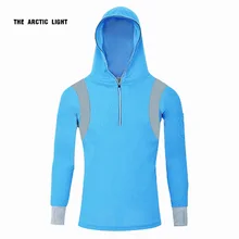 Уличная рыболовная Солнцезащитная одежда бамбуковый уголь УФ с длинным рукавом с капюшоном одежда мужская быстросохнущая дышащая одежда