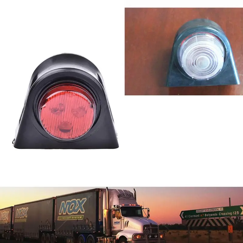 Боковые габаритные огни 2 шт. 8LED боковые габаритные огни белый красный светильник совместим с 10-30 в трейлер грузовик