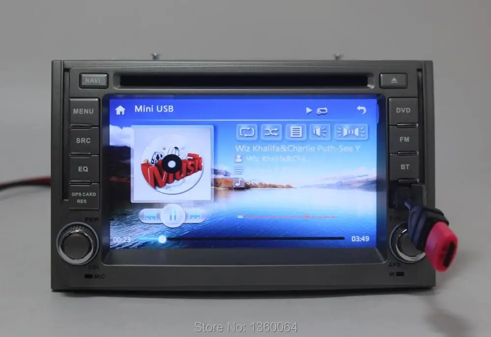 Discount 2 Din 6.2" Car DVD Player for Hyundai H1 Grand Starex with GPS Navigation Bluetooth Radio Head unit ATV USB/SD 3G host +Free map 13