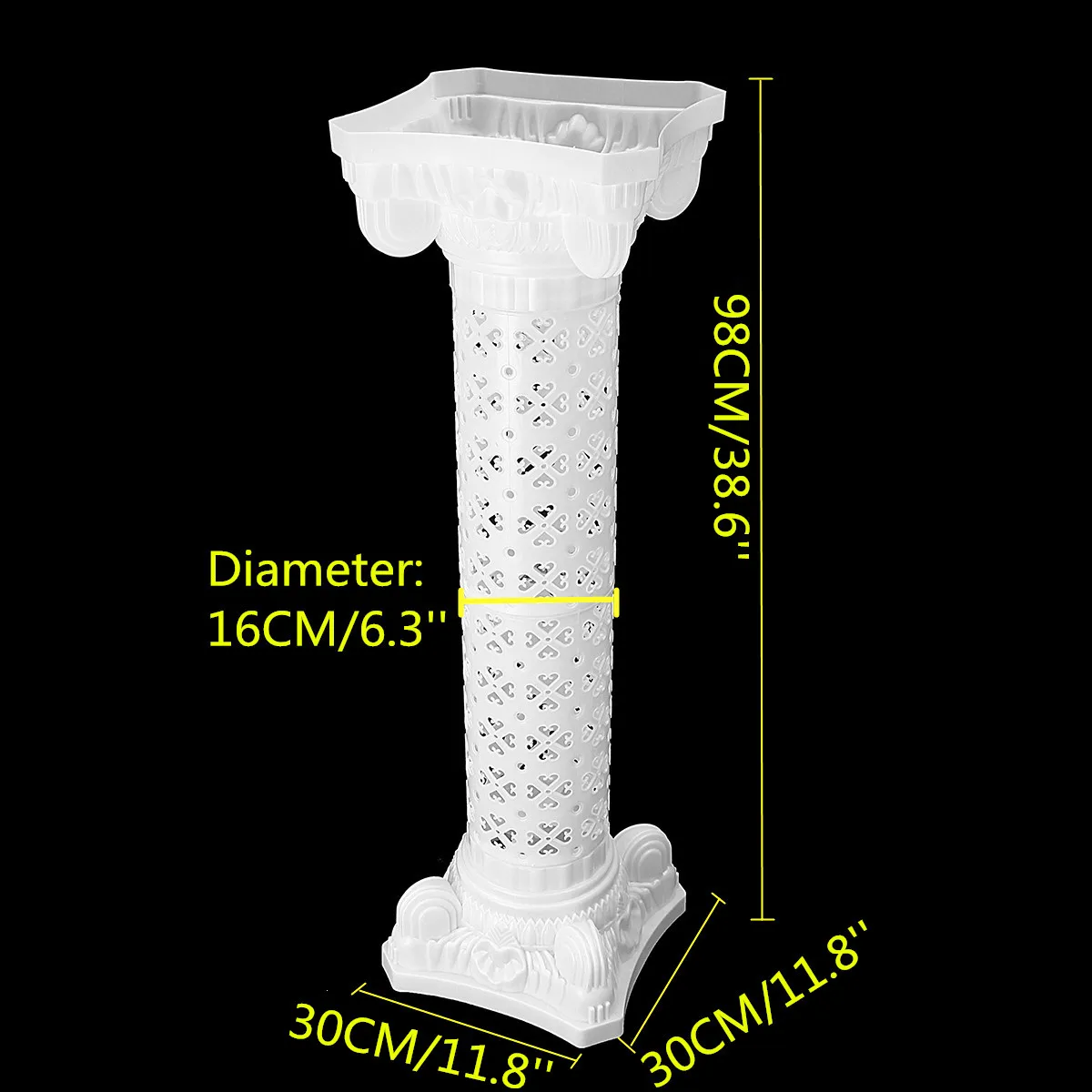 4 шт. 90 см Свадебный декор римская колонна с цветочной подставкой Свадебные реквизиты пластиковые белые колонны вечерние аксессуары для мероприятий