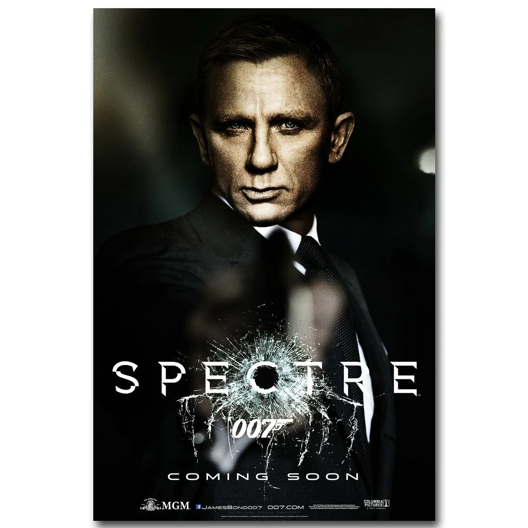 The James Bond 007 Hot Movie Art Silk Canvas Poster 13x20 24x36 inch