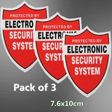 NEW 3 Pcs SECURITY SYSTEM DECALS Sticker Decal Video Warning CCTV Camera Home Alarm Security