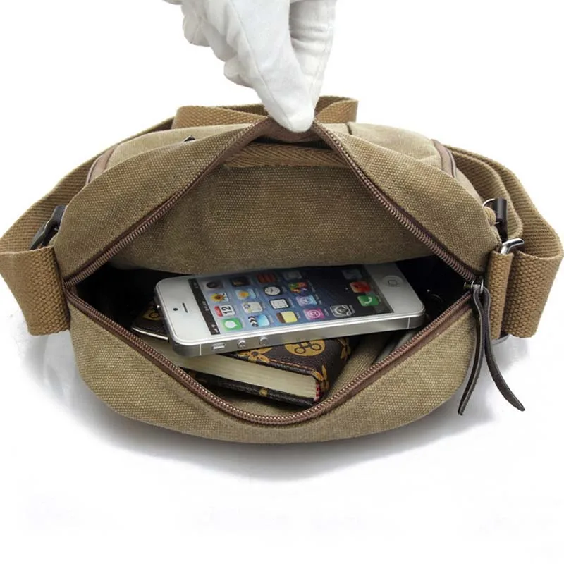 خمر قماش الرجال النساء Crossbody حقيبة حقائب كتف متنقلة يد الذكور عارضة في الهواء الطلق السفر الرياضة سستة أفضل بيع-WT