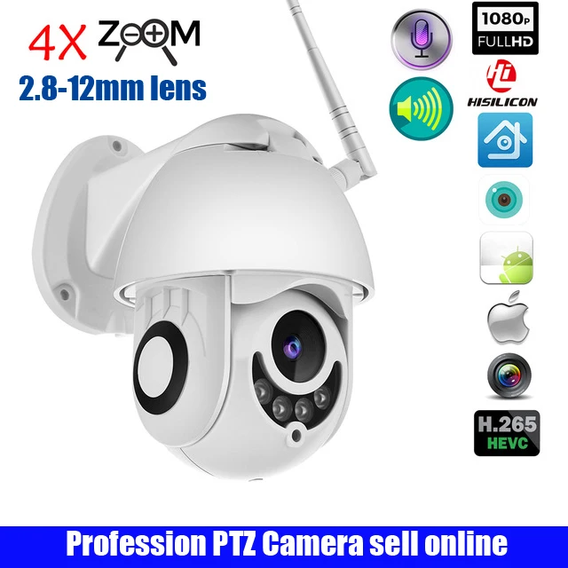Новая беспроводная ip камера h.265 4x1080P поддержка Wi Fi Pan/Tilt двусторонняя аудиосвязь 2