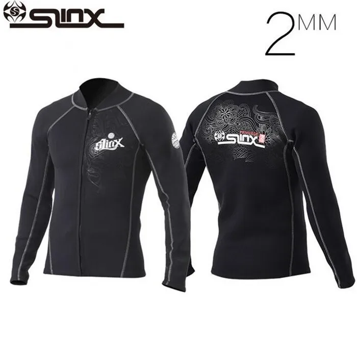 

SLINX 2mm Neoprene Men Water sports Jackets Scuba Diving Suit Snorkeling Spearfishing Wetsuit Keep Warm Jacket Swimwear