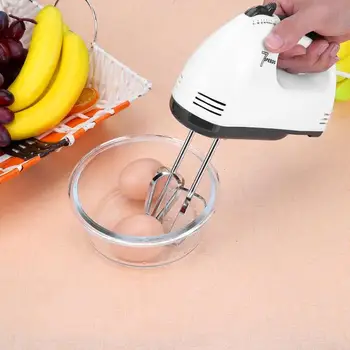 

Multifunc Electric Egg Beater Stainless Steel Plastic Egg Bowl Whisk Cake Cream Baking Blender 7 Switching Kitchen Cooking Tools