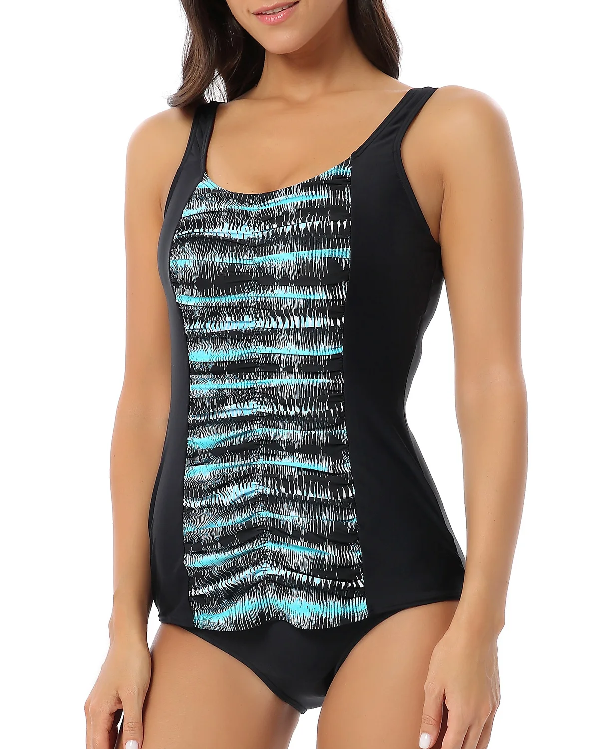 

Women Fashion Prints European Style One Piece Slim Swimsuit 2019 New Sexy Beach Swimwear