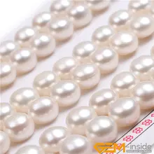 AAA Grade 4 5 8mm 9mm Freshwater Cultured Pearls Beads Half Drilling Earrings 30 Pairs For