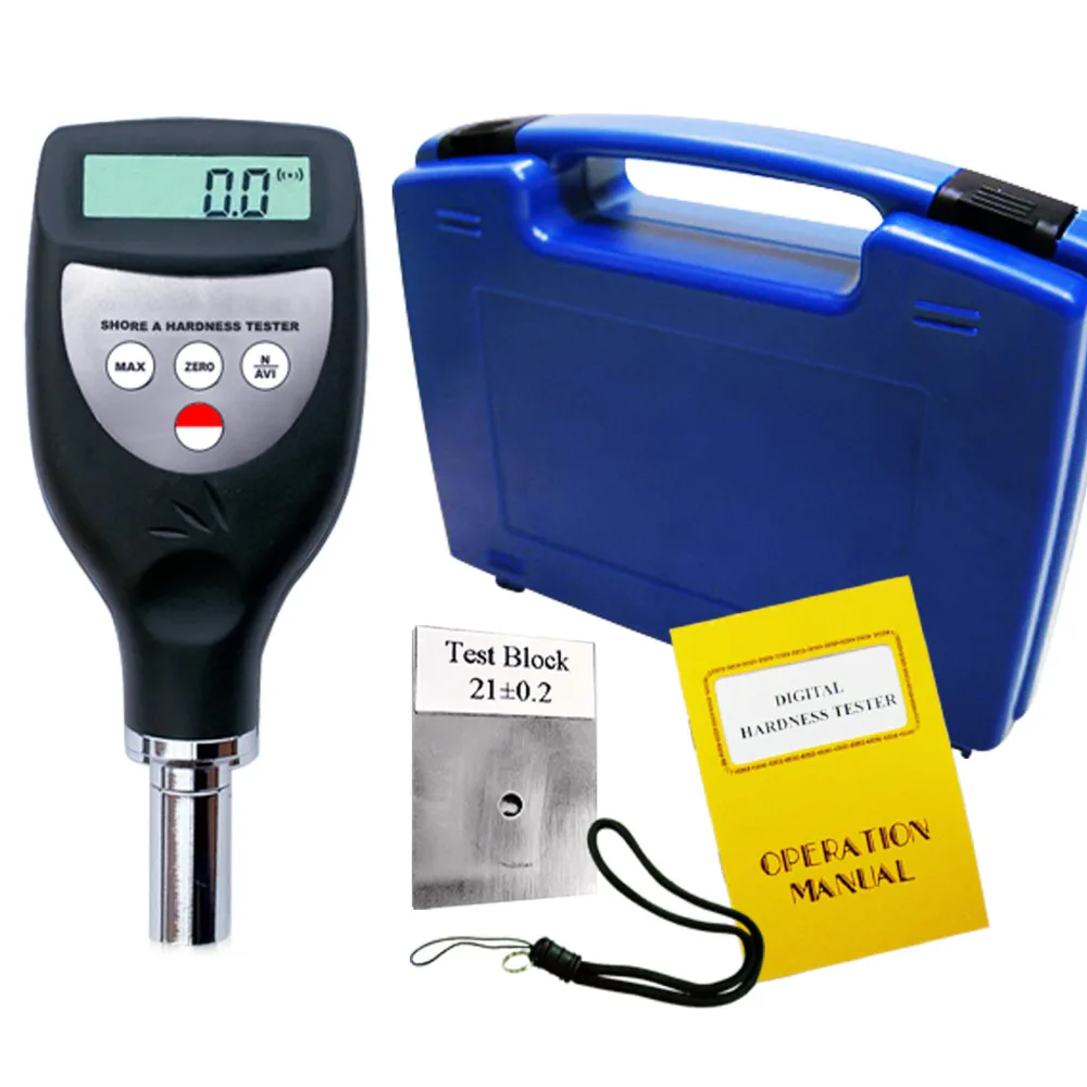 Handheld Digital Shore A Meter Hardness Durometer Tester Rubber NEW with built-in Probe 0-100HA Range images - 6