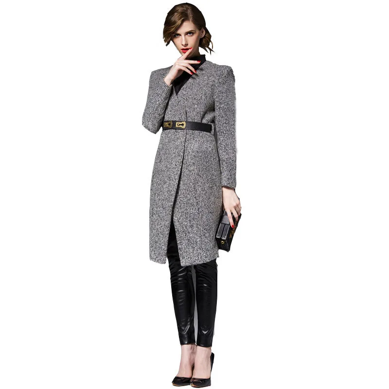 Online Buy Wholesale grey wool coat from China grey wool